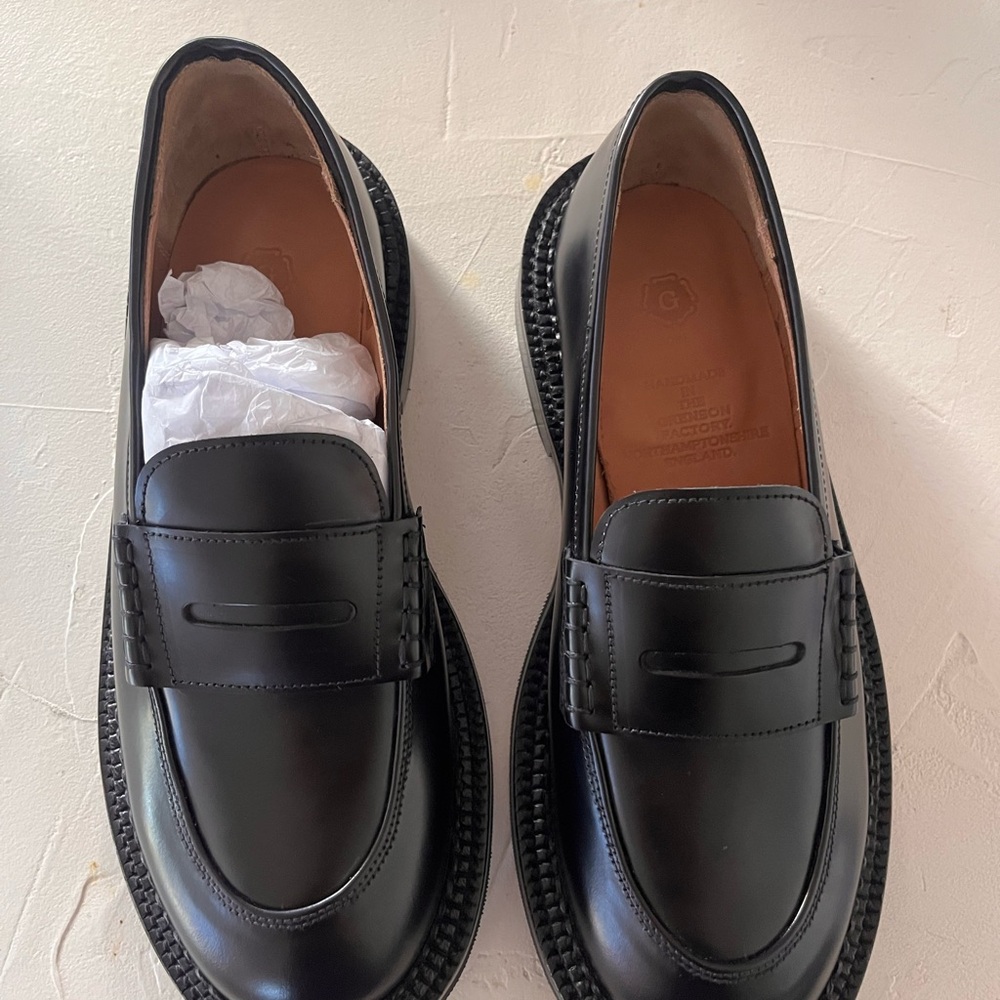Classic Grenson Black Leather Loafers